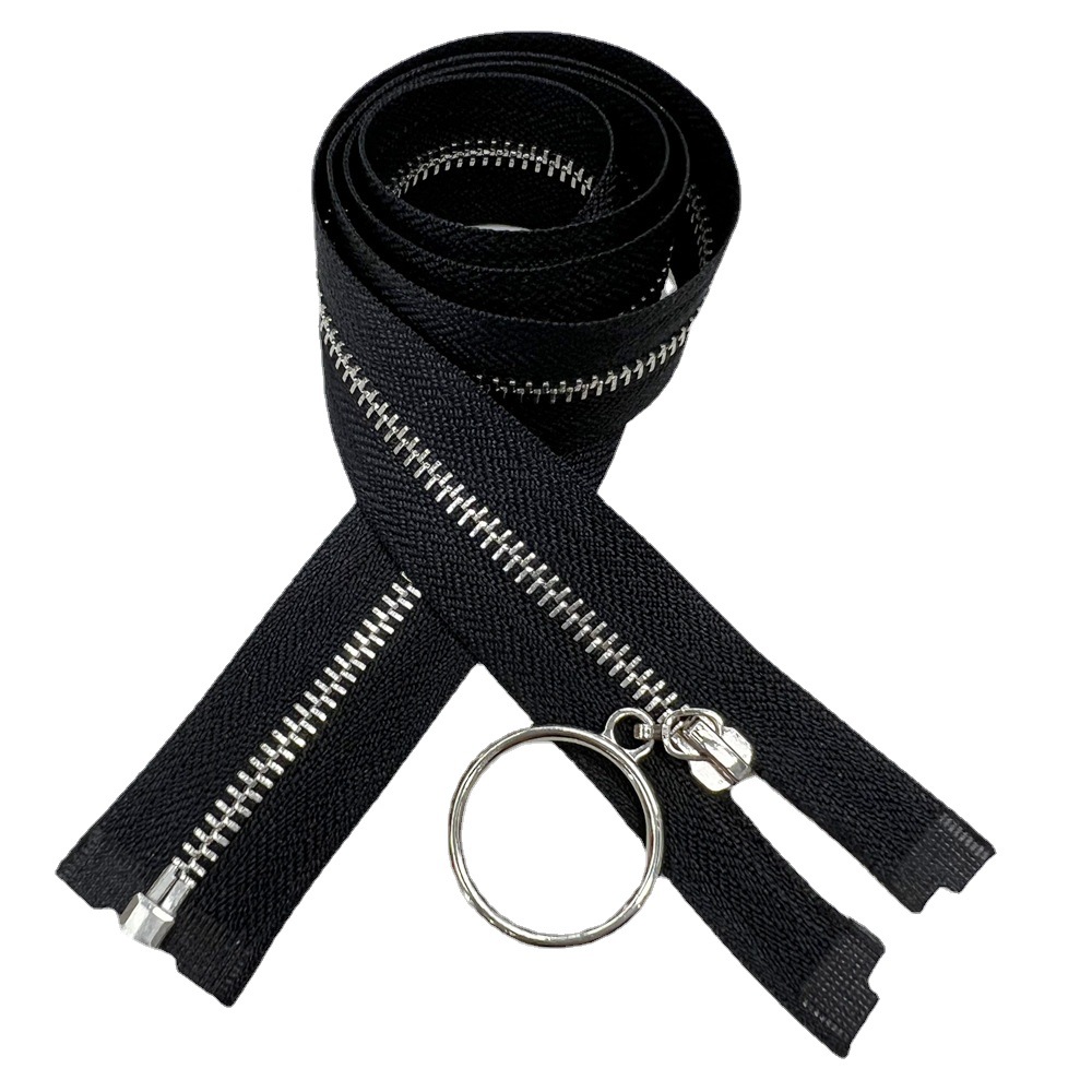 garments accessories high quliaty customized #4 metal zipper open end brass zipper for handbag jacket  jeans 