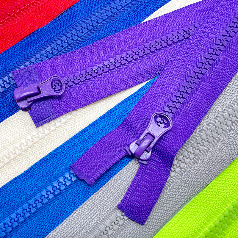 manufacturers factory directly sells oeko-tex certificate #5/7/8/10 plastic zipper  double slider 