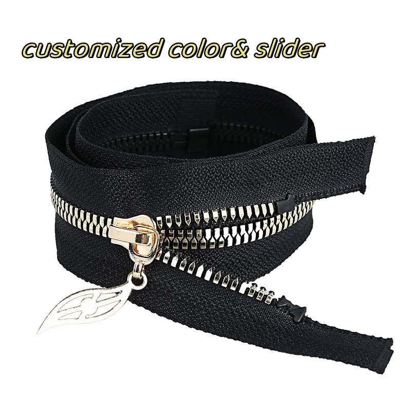 custom service #5 /7/8/10 high quality corn teeth plastic resin zipper for sport bag garments