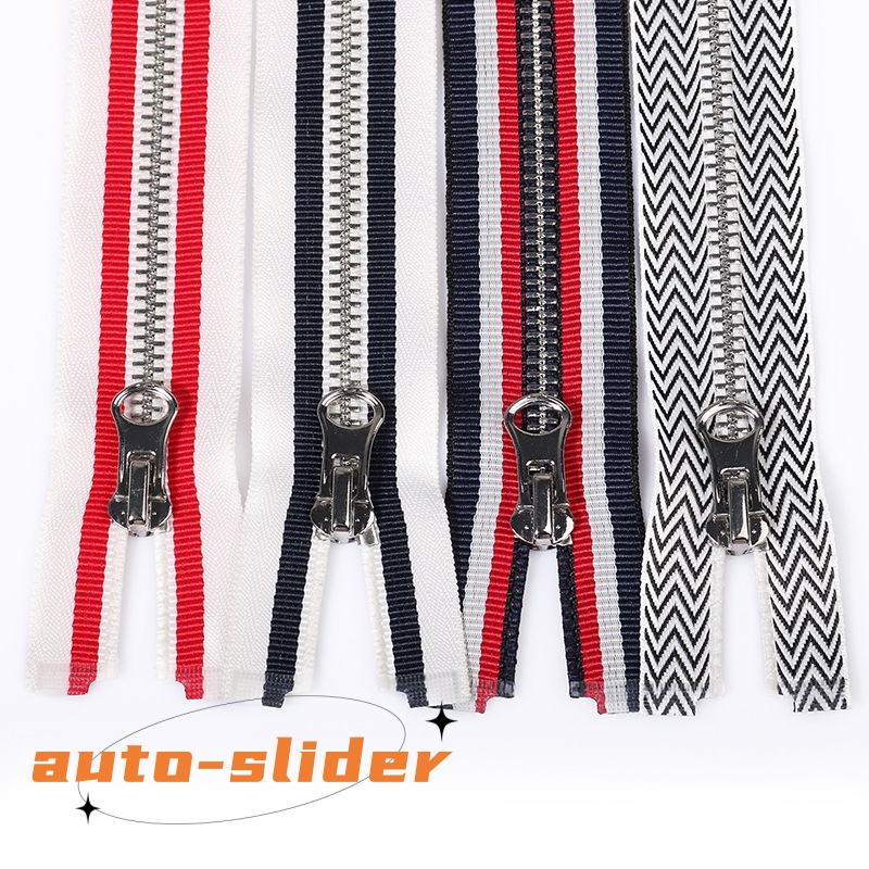 china manufacturer  oem whosale colorful tape no.5 metal  brass zipper for leather garment  jeans shoes make