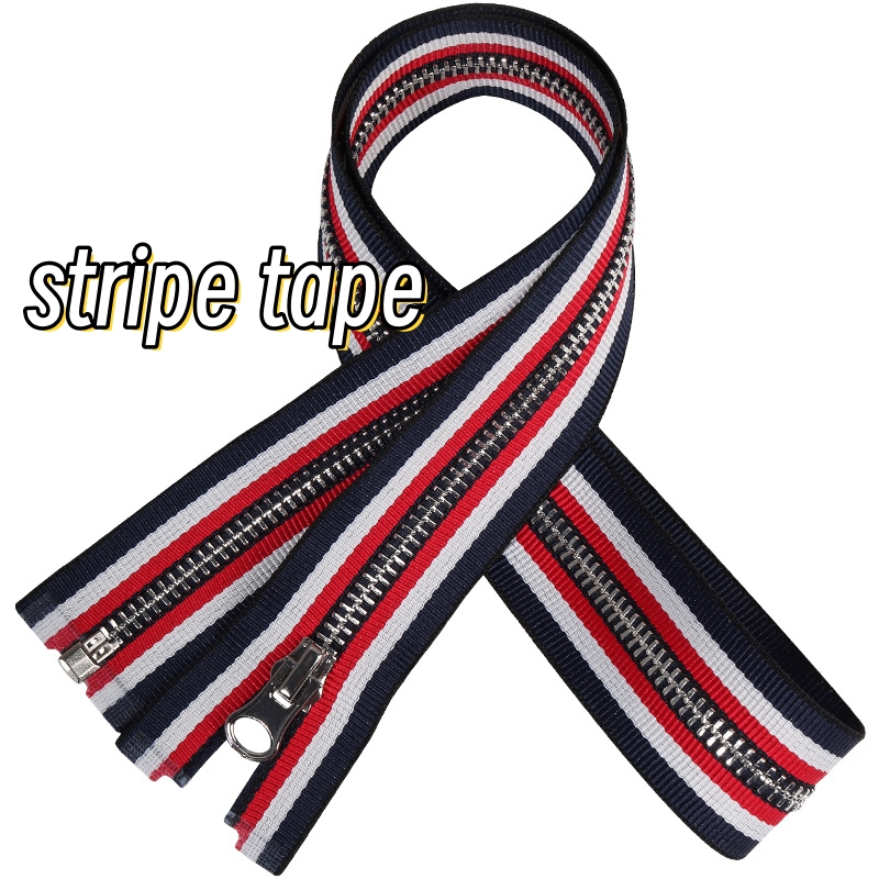 china manufacturer  oem whosale colorful tape no.5 metal  brass zipper for leather garment  jeans shoes make