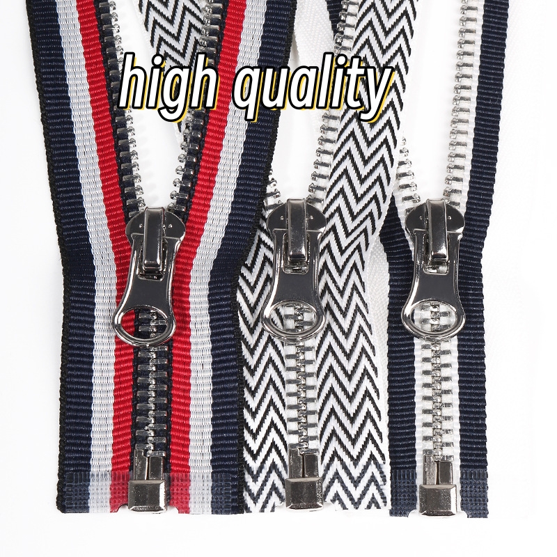 china manufacturer  oem whosale colorful tape no.5 metal  brass zipper for leather garment  jeans shoes make