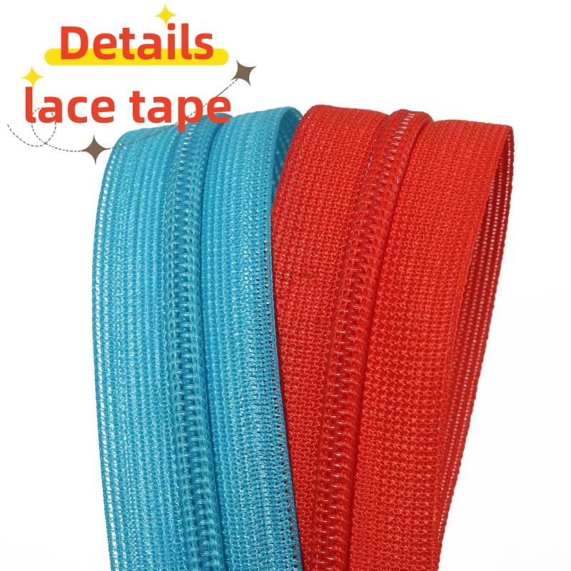 manufacture production 3# 4# 5# invisible zipper  lace tape for garments pillow 