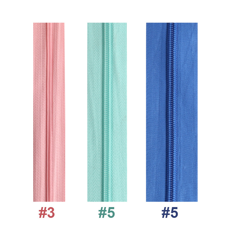 oeko-tex quality assurance China factory directly sales long chain nylon zipper rolls 3# 5# 7# 8# 10#for garments bags 