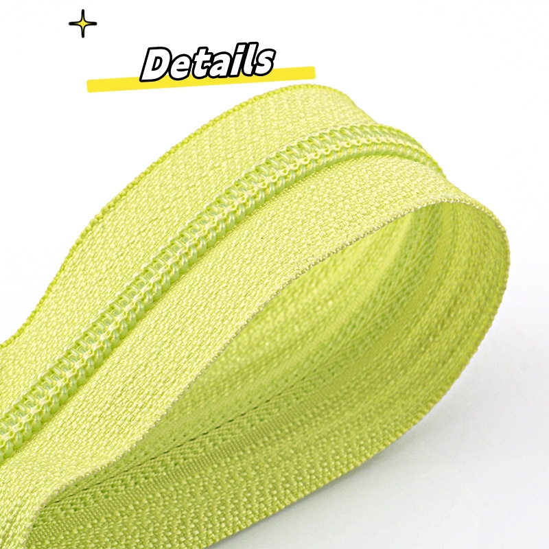 oeko-tex quality assurance China factory directly sales long chain nylon zipper rolls 3# 5# 7# 8# 10#for garments bags 