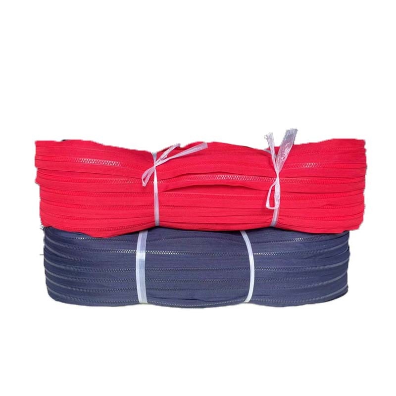 Resin  Eco-friendly high quality by rolls Plastic 3# 5# 8#  10# Black Clothing Bag And Home Textiles Use Long Chain Zipper