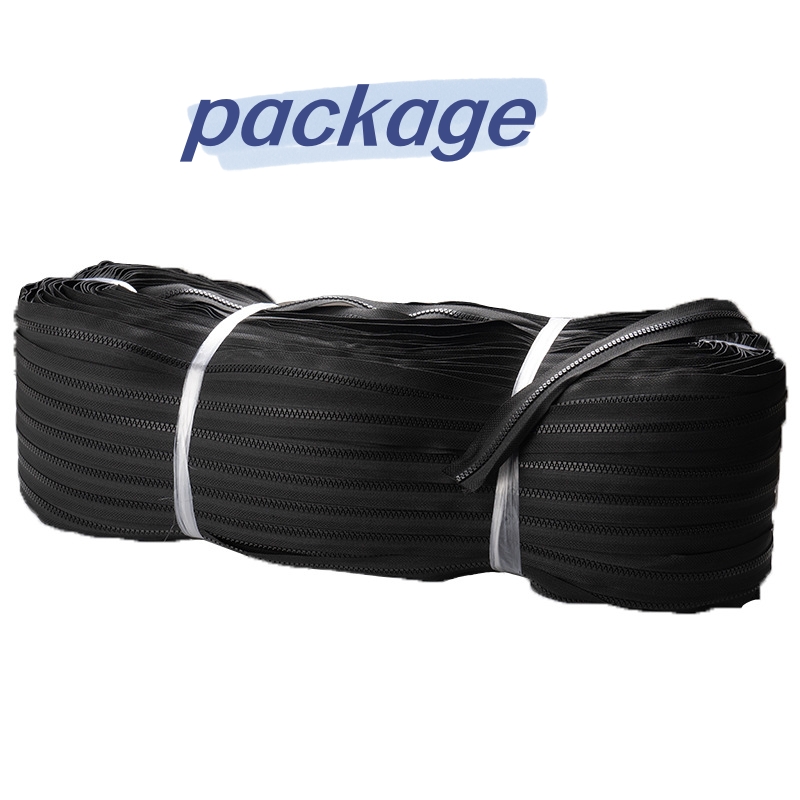 Garments  brand zipper manufacturer  fashional design special gold teeth  silver teeth long chain by yards rolls  plastic zipper