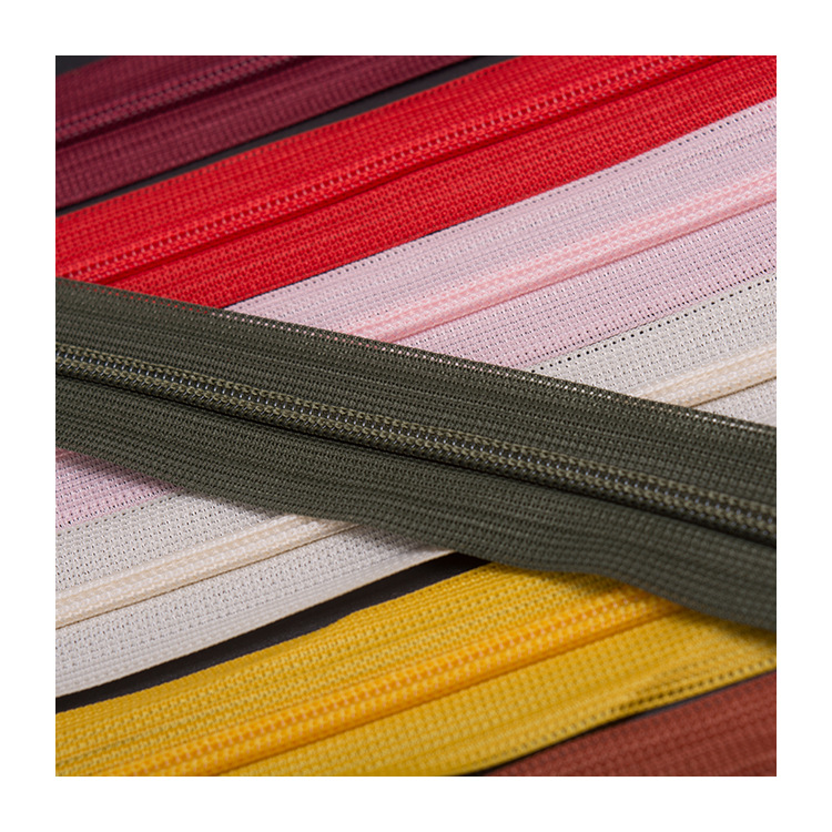 Invisible Zippers Suppliers Textile Dress #3 #4 #5 Fashion Wholesale Long Chain Zipper Roll hidden teeth lace  tape  for Garment Home