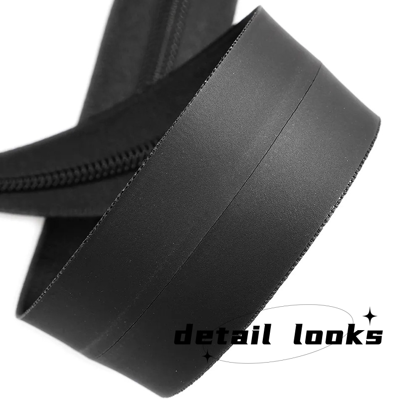 waterproof special zipper long chain by rolls the yards PU TPU PVC zipper heavy duty tape for outdoor bag tent clothes 