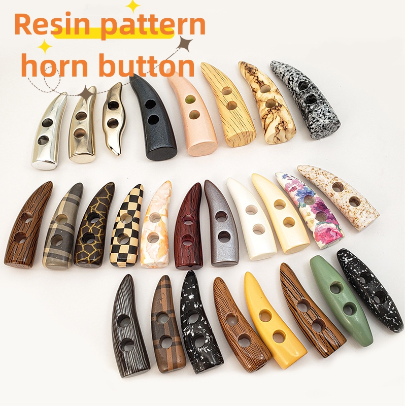 high quality Resin coat  horn button sweater hand sewing  button coat woolen for clothes accessories