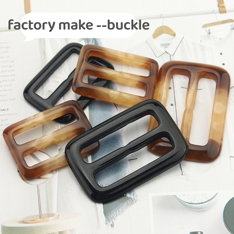 factory direct supply Custom Resin Adjustable Buckle for Coat Waist Buckle belt buckle 