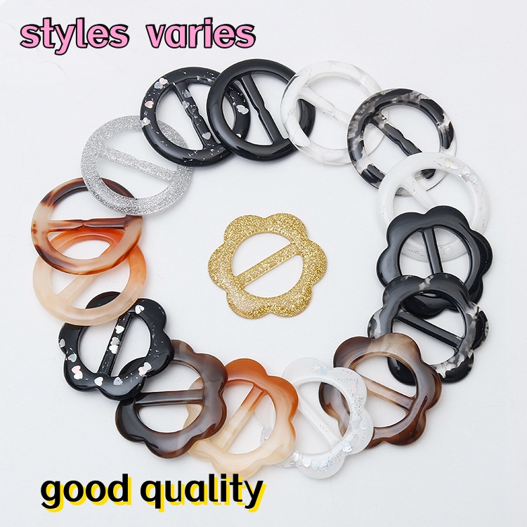 hot selling Wholesale Fashion Resin T Shirt Clips  Buckle shoes buckle Ladies Adjustable Buckle For Clothing T-shirt Decoration