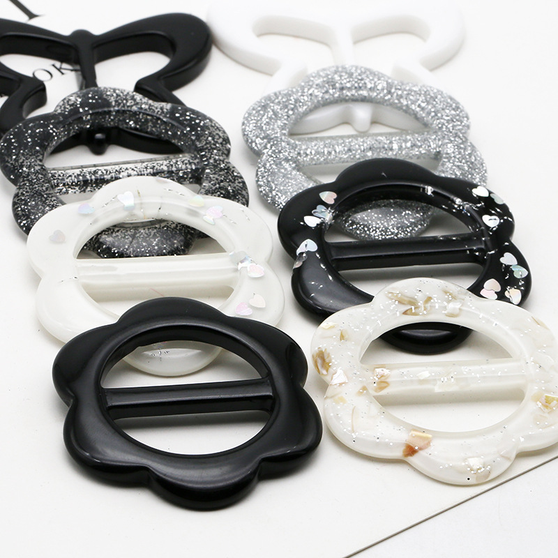 hot selling Wholesale Fashion Resin T Shirt Clips  Buckle shoes buckle Ladies Adjustable Buckle For Clothing T-shirt Decoration