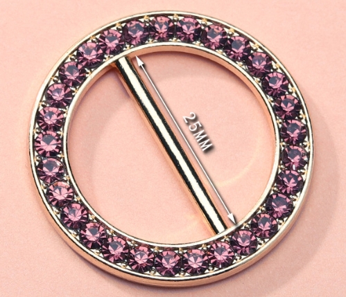 New Fashion Wholesales strap buckle  Round shape gold metal ring buckle with pearl beads for handbag luggage part