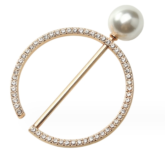 mix fashion design whosale Metal pearl corner buckle Women's T-shirt button buckle ring Silk scarf buckle for  coat belt decorative button