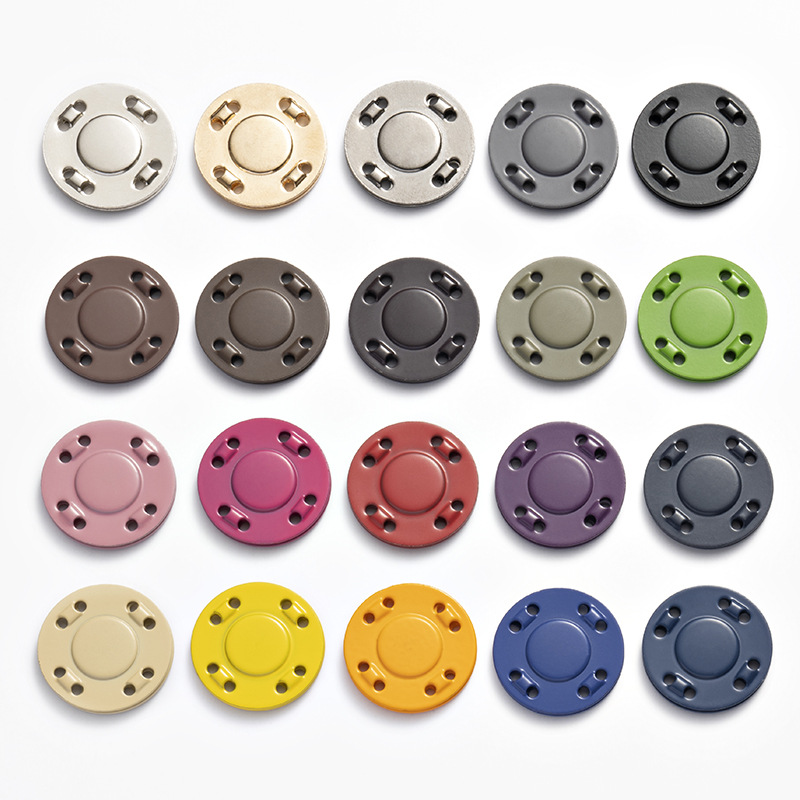 Customized  colors  High Quality Round Gold Sliver Custom Logo Size Color Plating Metal Sewing snap Button for Clothing