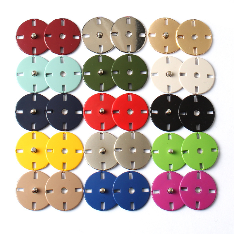Customized  colors  High Quality Round Gold Sliver Custom Logo Size Color Plating Metal Sewing snap Button for Clothing
