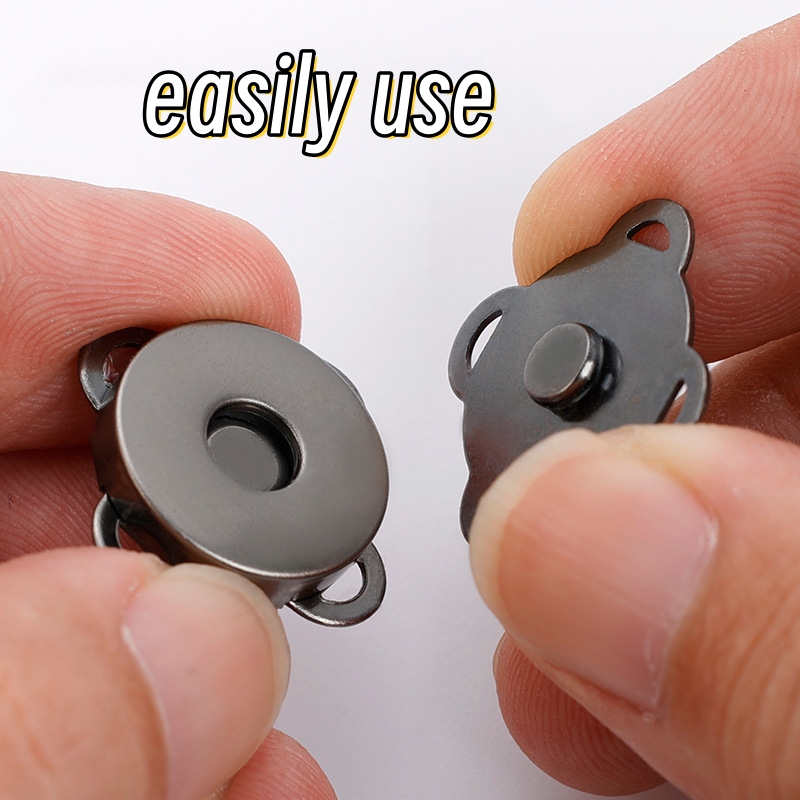 whosales  Handbag closure buckle square magnetic snaps closure button for bag  curtain luggage clothing invisible anti-leakage mhand sewn hidden button
