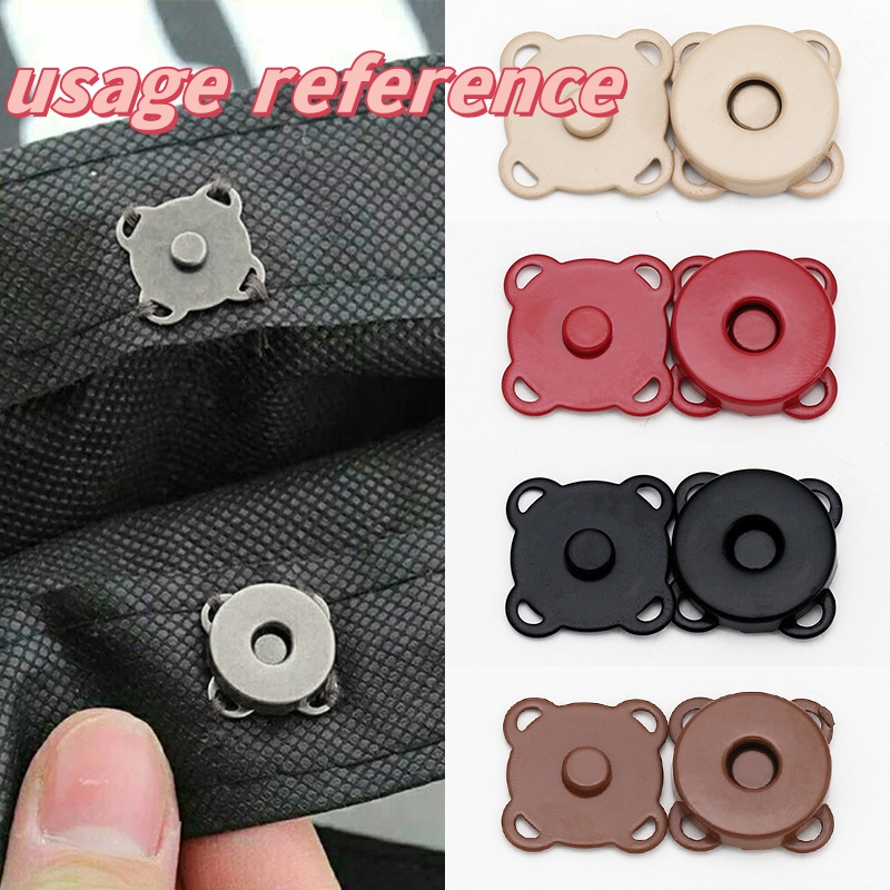 whosales  Handbag closure buckle square magnetic snaps closure button for bag  curtain luggage clothing invisible anti-leakage mhand sewn hidden button