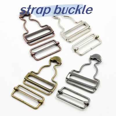 customized size  Wholesale gourd shape buckles with rectangle buckle slider strap buckles for overalls backpack