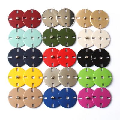 Customized  colors  High Quality Round Gold Sliver Custom Logo Size Color Plating Metal Sewing snap Button for Clothing