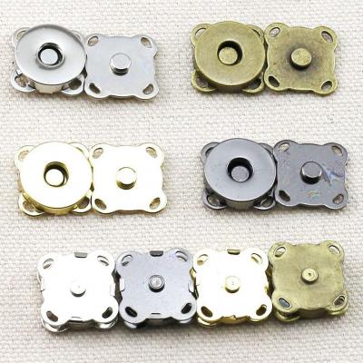 whosales  Handbag closure buckle square magnetic snaps closure button for bag  curtain luggage clothing invisible anti-leakage mhand sewn hidden button