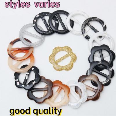 hot selling Wholesale Fashion Resin T Shirt Clips  Buckle shoes buckle Ladies Adjustable Buckle For Clothing T-shirt Decoration