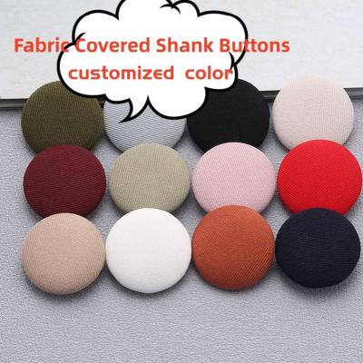 Decorative High Quality Snap Buttons Clothing fabric Cover Button  Custom Color Sewing shank  Button For Garments Accessories
