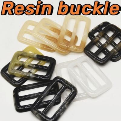 factory direct supply Custom Resin Adjustable Buckle for Coat Waist Buckle belt buckle 