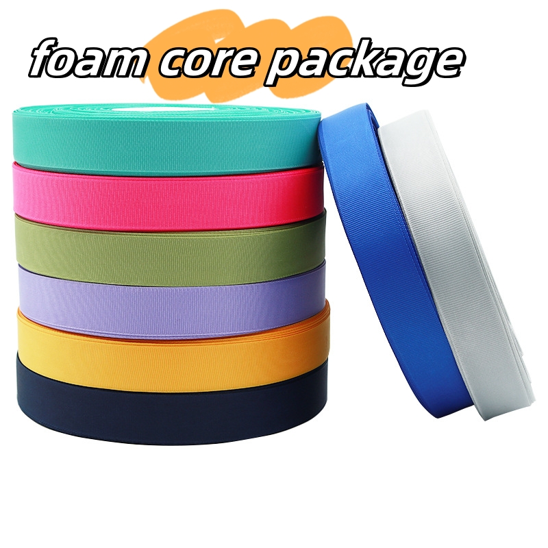 Wholesale High Quality 196 colors solid colors plain colors double face ribbons grosgrain  ribbon for garmetns 