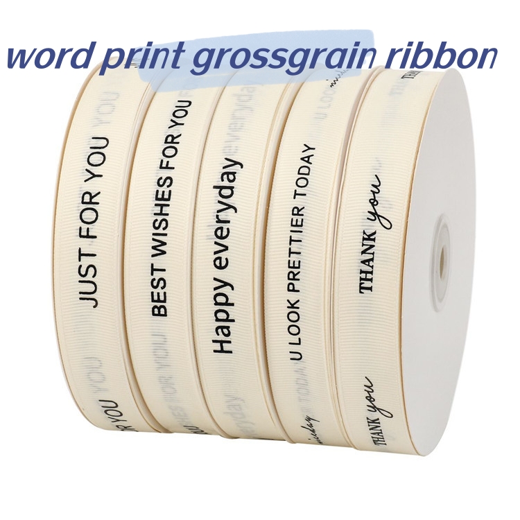 Fashion cheap cartoon rainbow Grosgrain Printed Ribbon handmade for DIY materials  garment 