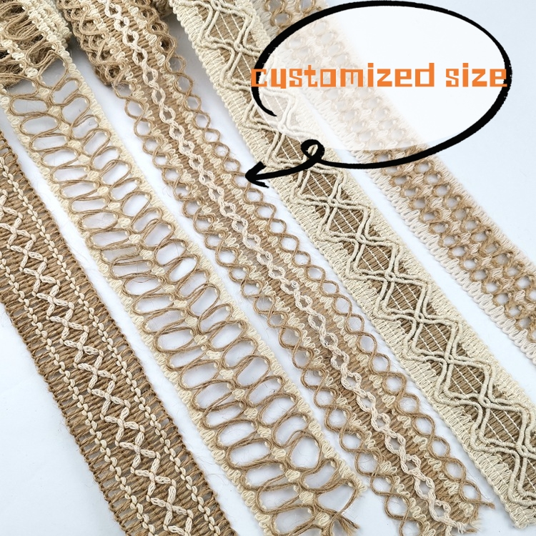 Eco-friendly  Jute Burlap Ribbon Wedding Craft hessian ribbon  Birthday Party Decor DIY Gifts 