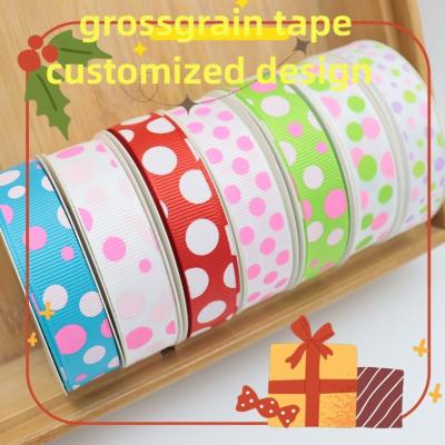 Fashion cheap cartoon rainbow Grosgrain Printed Ribbon handmade for DIY materials  garment 