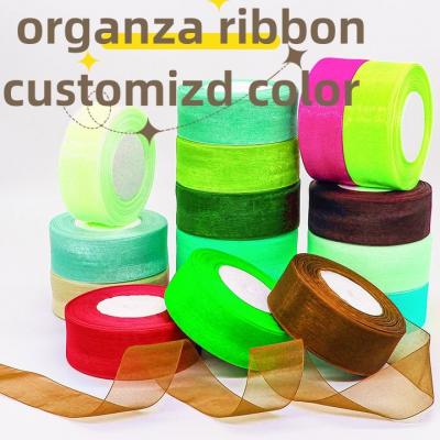 Wholesale Organza Ribbon Transparent Chiffon Ribbon for Wrapping Decorating