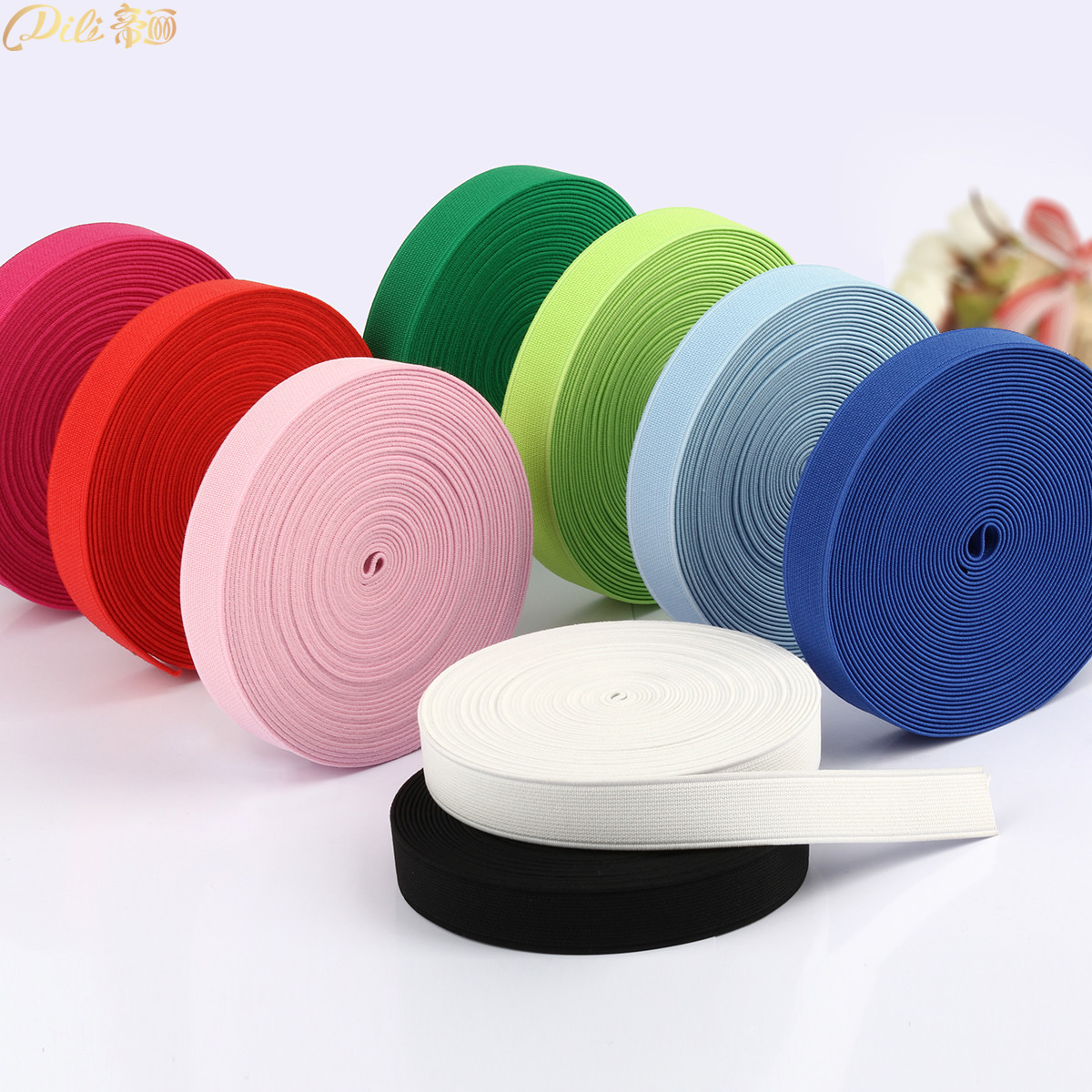 hot selling cheaper price Customized colorful flat elastic tape for clothes use