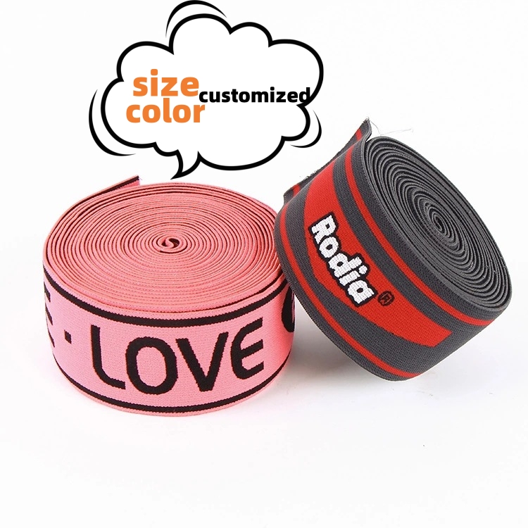 whosales fashion design jacquard craft elastic tape for garments accesssories shoes bags