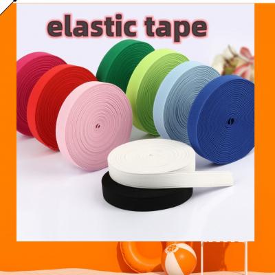hot selling cheaper price Customized colorful flat elastic tape for clothes use