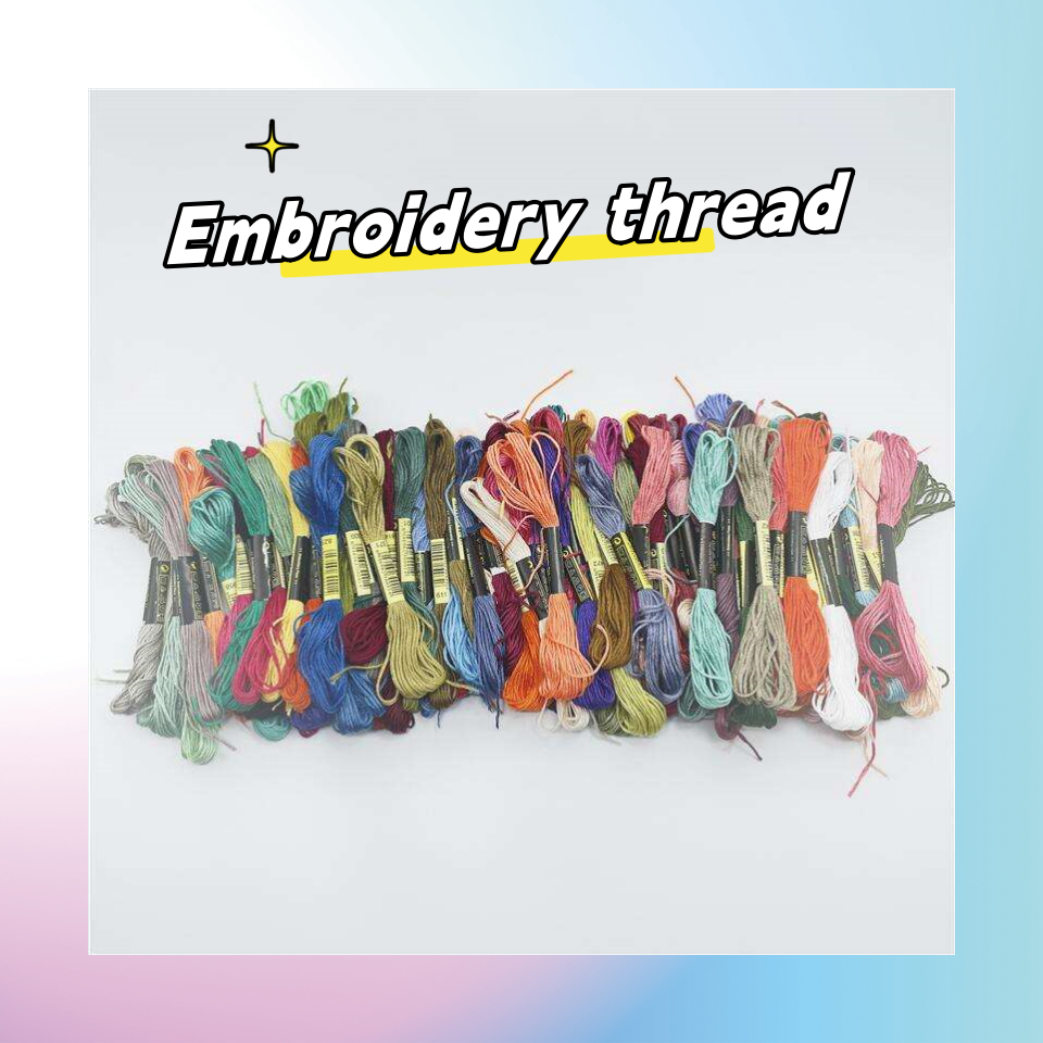 100 Colors 8m Cheapest 100%Polyester Mercerized Cross Stitch Embroidery Thread