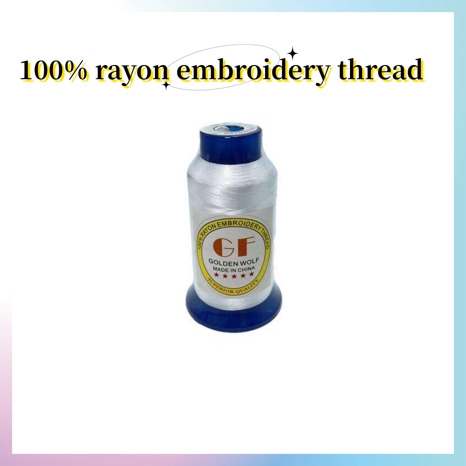 Factory direct sale 100% polyester machine embroidery thread 75D/2 4000m