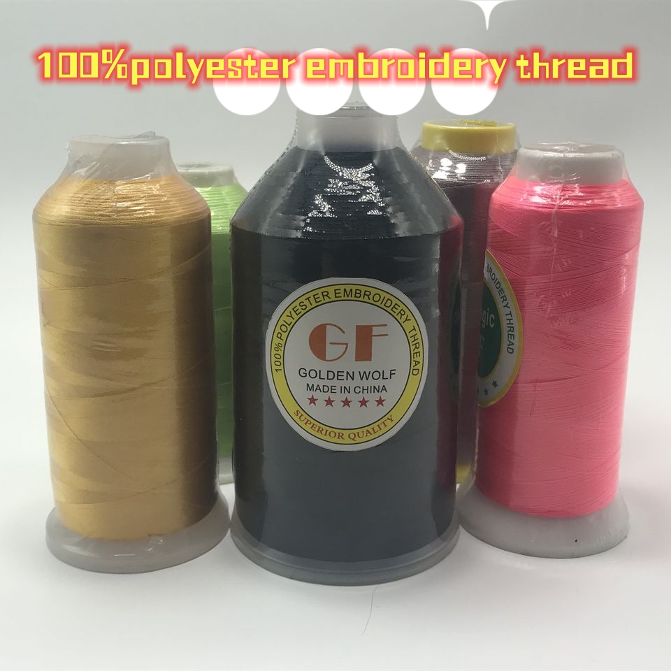 2023 high quality wholesale high strength polyester sewing safety embroidery thread