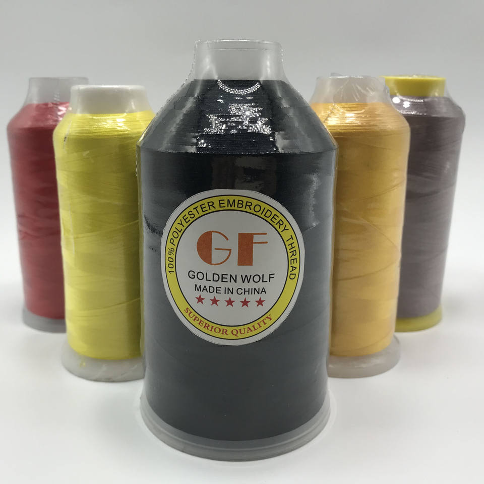 2023 high quality wholesale high strength polyester sewing safety embroidery thread