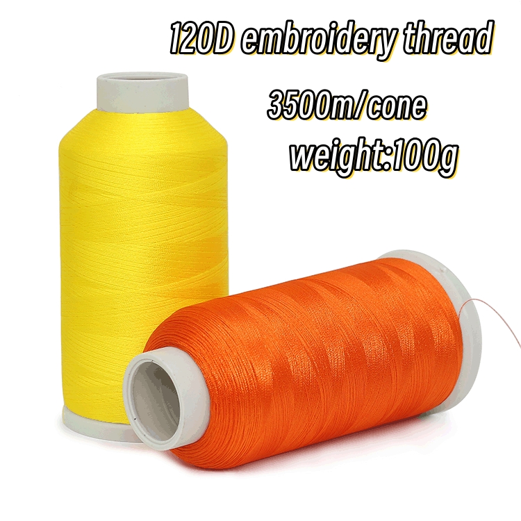 Popular Factory Manufacture 120D polyester embroidery thread for sewing 