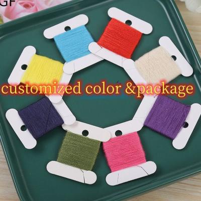 Wholesale Hot Selling 20Meter Per Small Paper Card Pack 100% Spun Polyester Sewing Thread 40S/2 For DIY Sewing