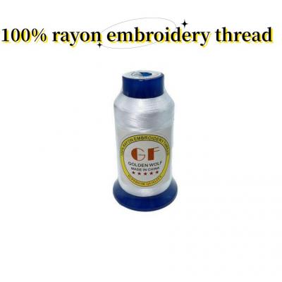 Factory direct sale 100% polyester machine embroidery thread 75D/2 4000m